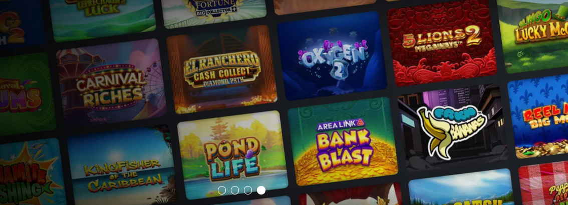 Jackpot City slots lobby with hundreds of casino games